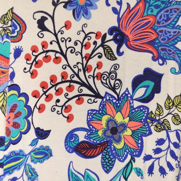 MILLY for Design Nation Maxi Multicolor Floral Flare Skirt - Large - Picture 6 of 10